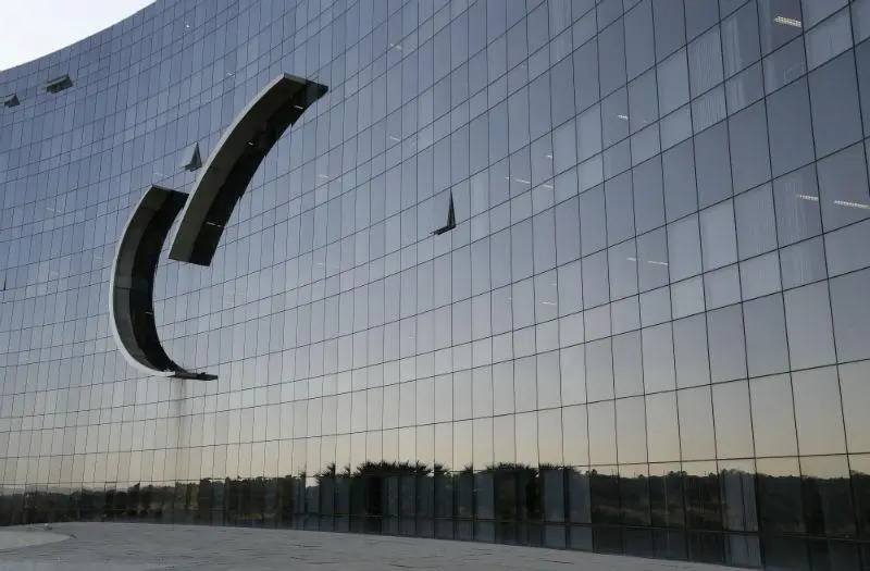 Detalhe da fachada do edifício sede do TST